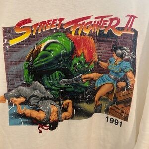 Street Fighter II Graphic Tee - White